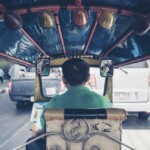 man driving motor