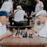two old men playing chess